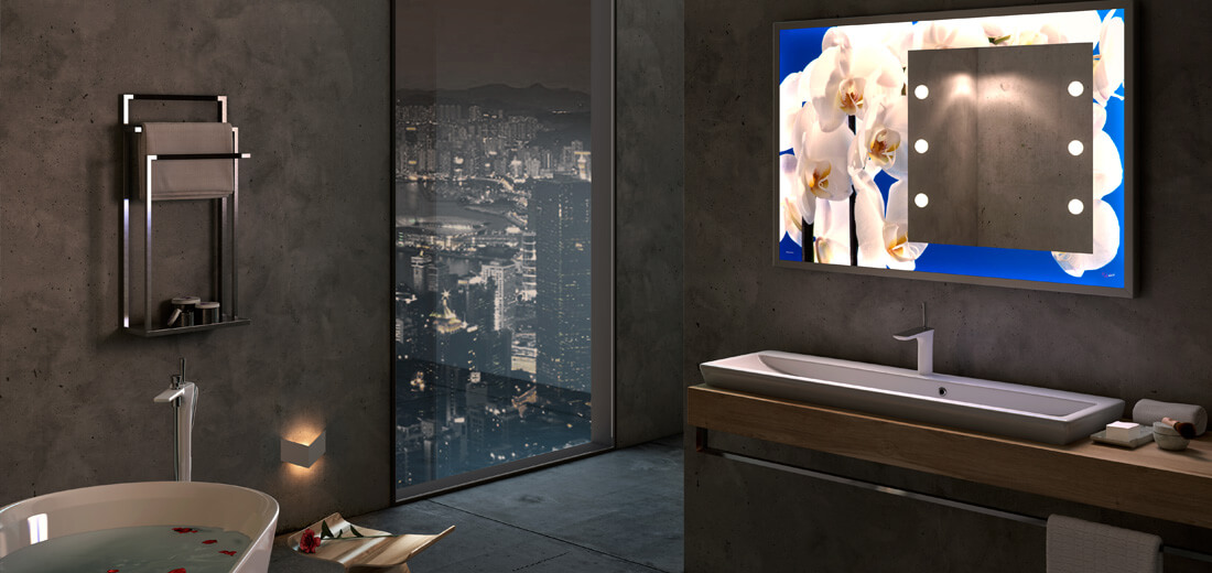 Miroir lumineux pour mobilier