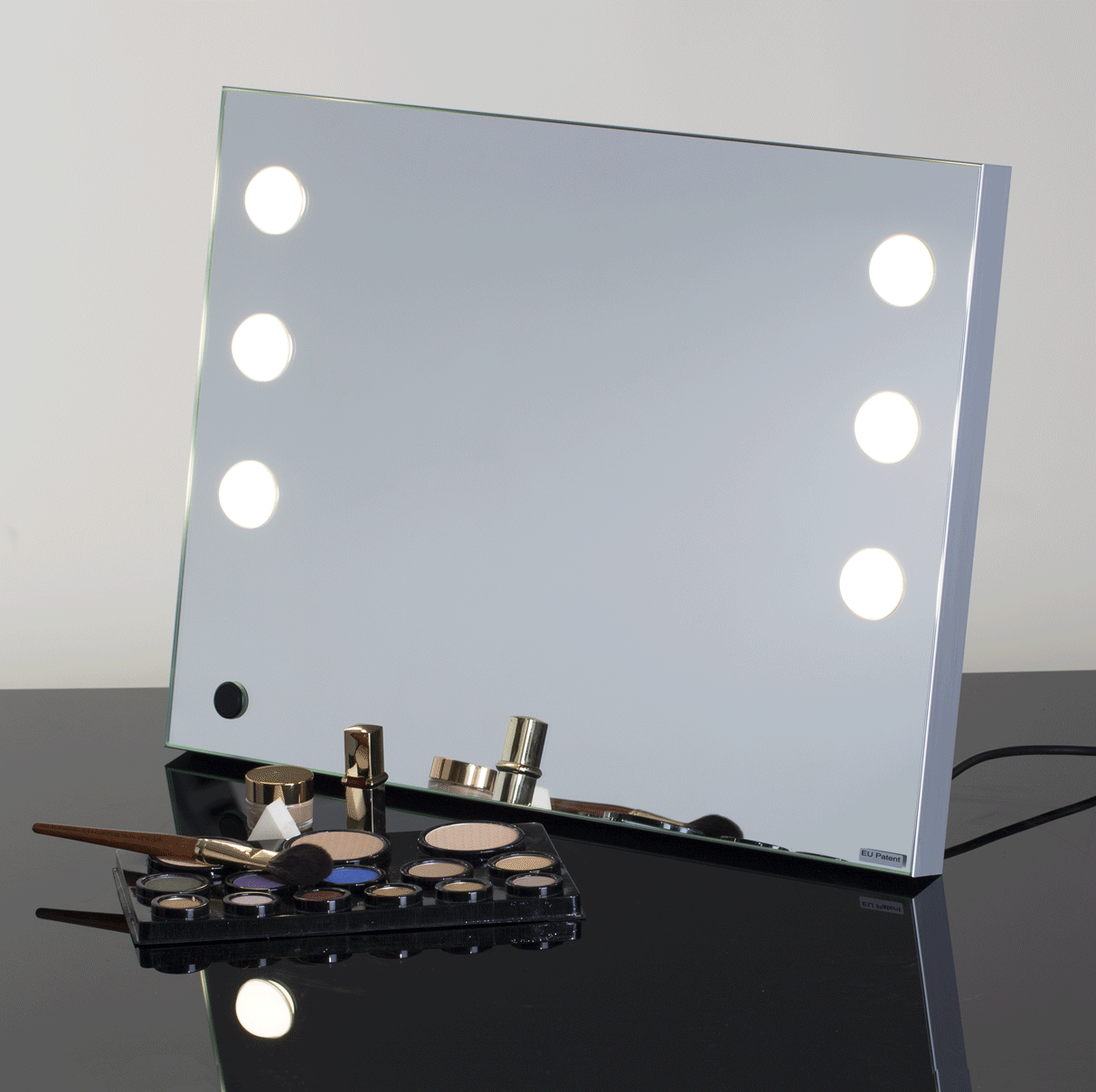 Miroir lumineux pliable de maquillage