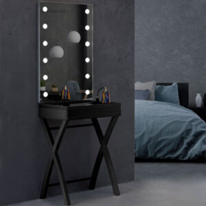Coin maquillage chambre, avec lumières