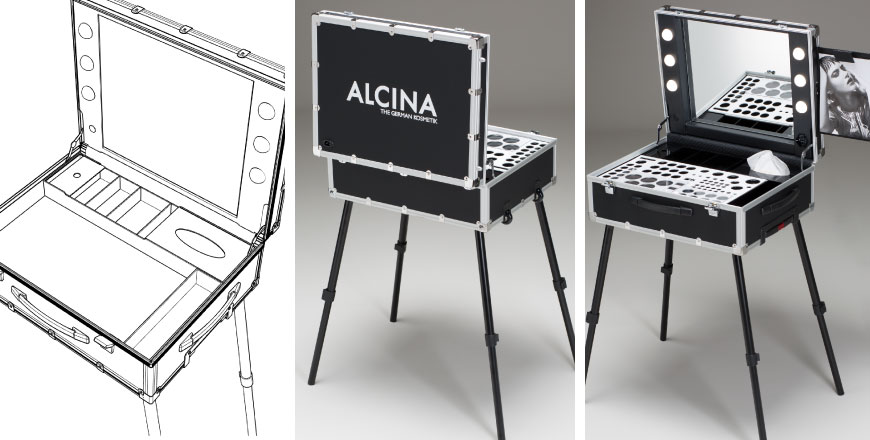 valise maquillage pour Alcina