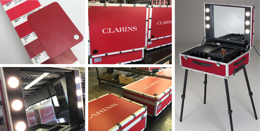 valise makeup pour Clarins