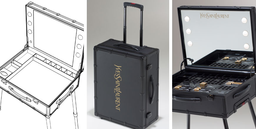 valise maquillage personnalisée YSL