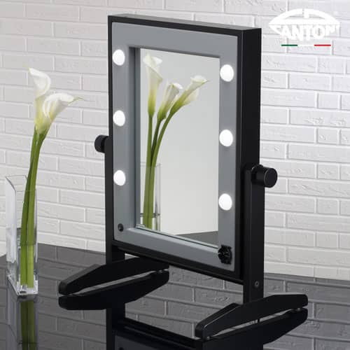 miroir barbier de table moderne